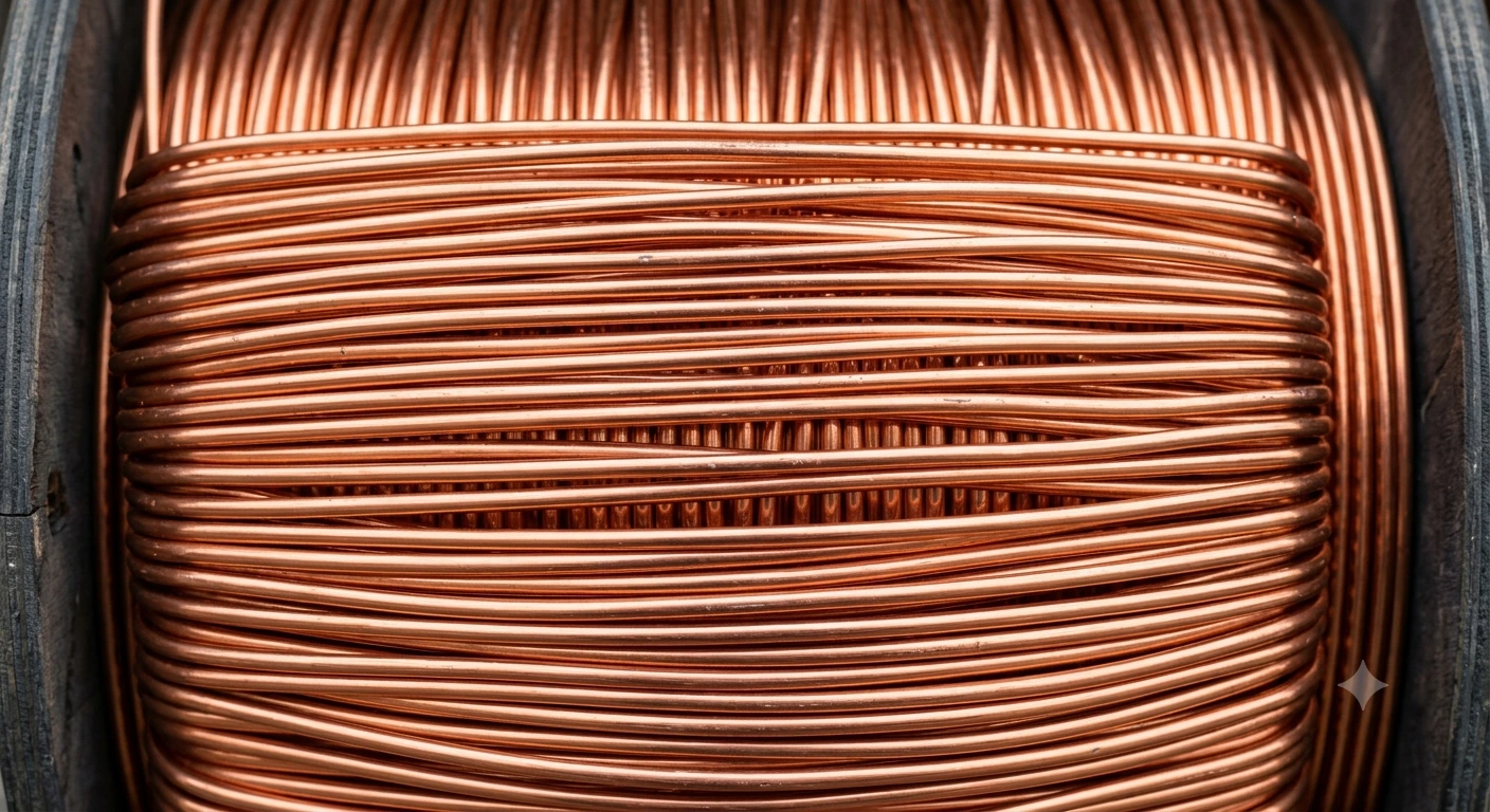Cobre — detalle de la textura