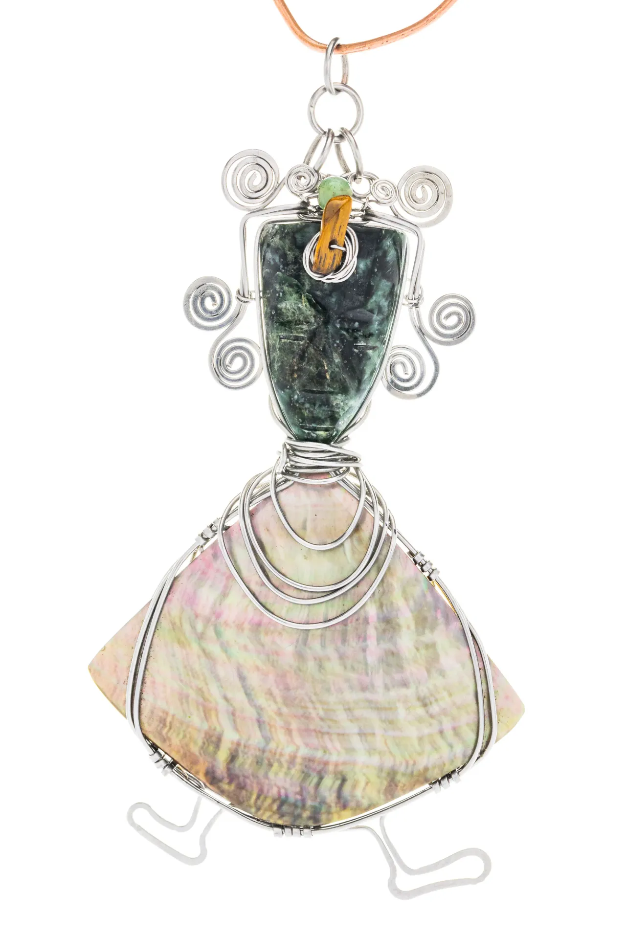 Reflejo del Origen — Dije de jade ecuatoriano