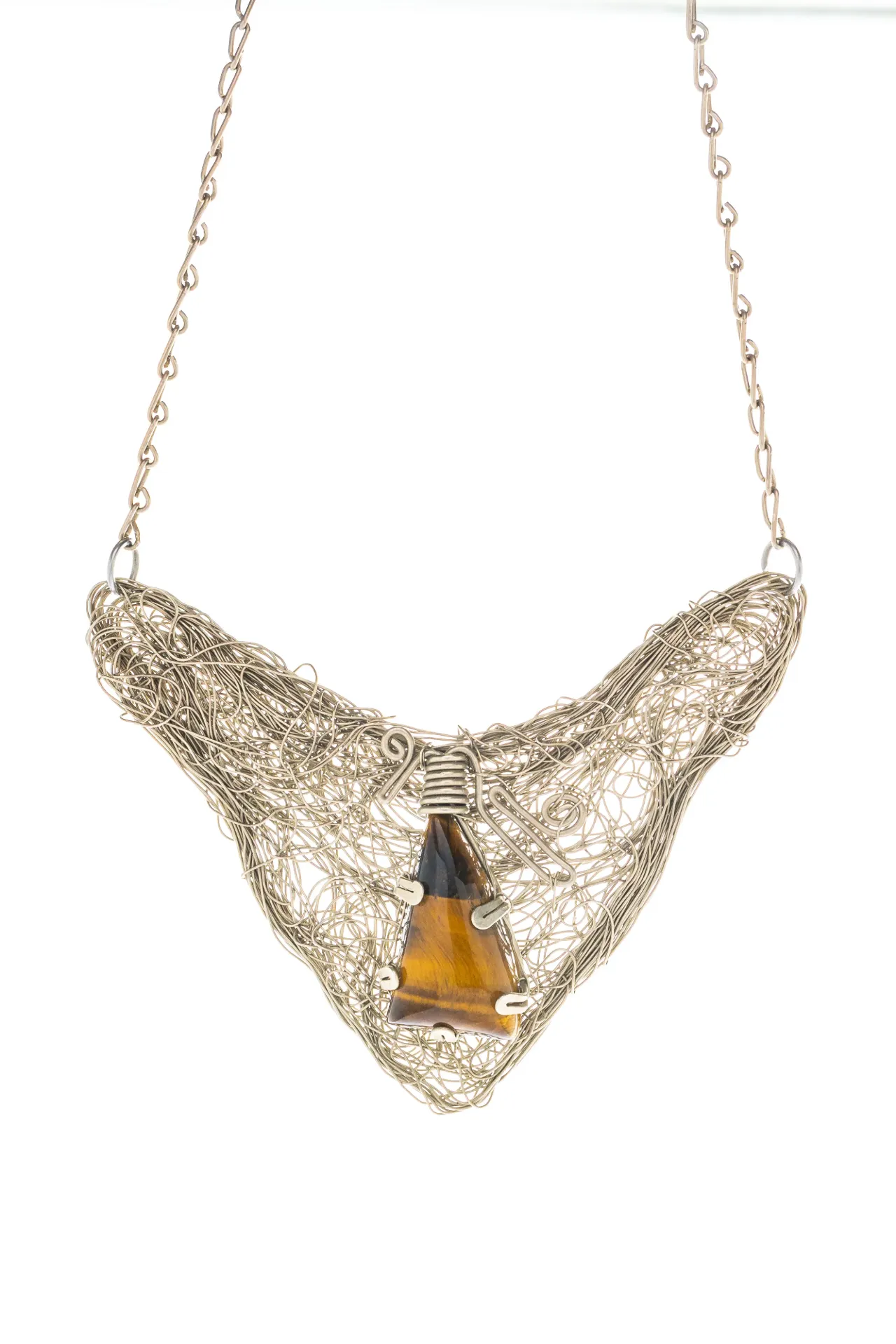 [CO-AL-OT-269] Luna del Jaguar — Collar pectoral de alpaca