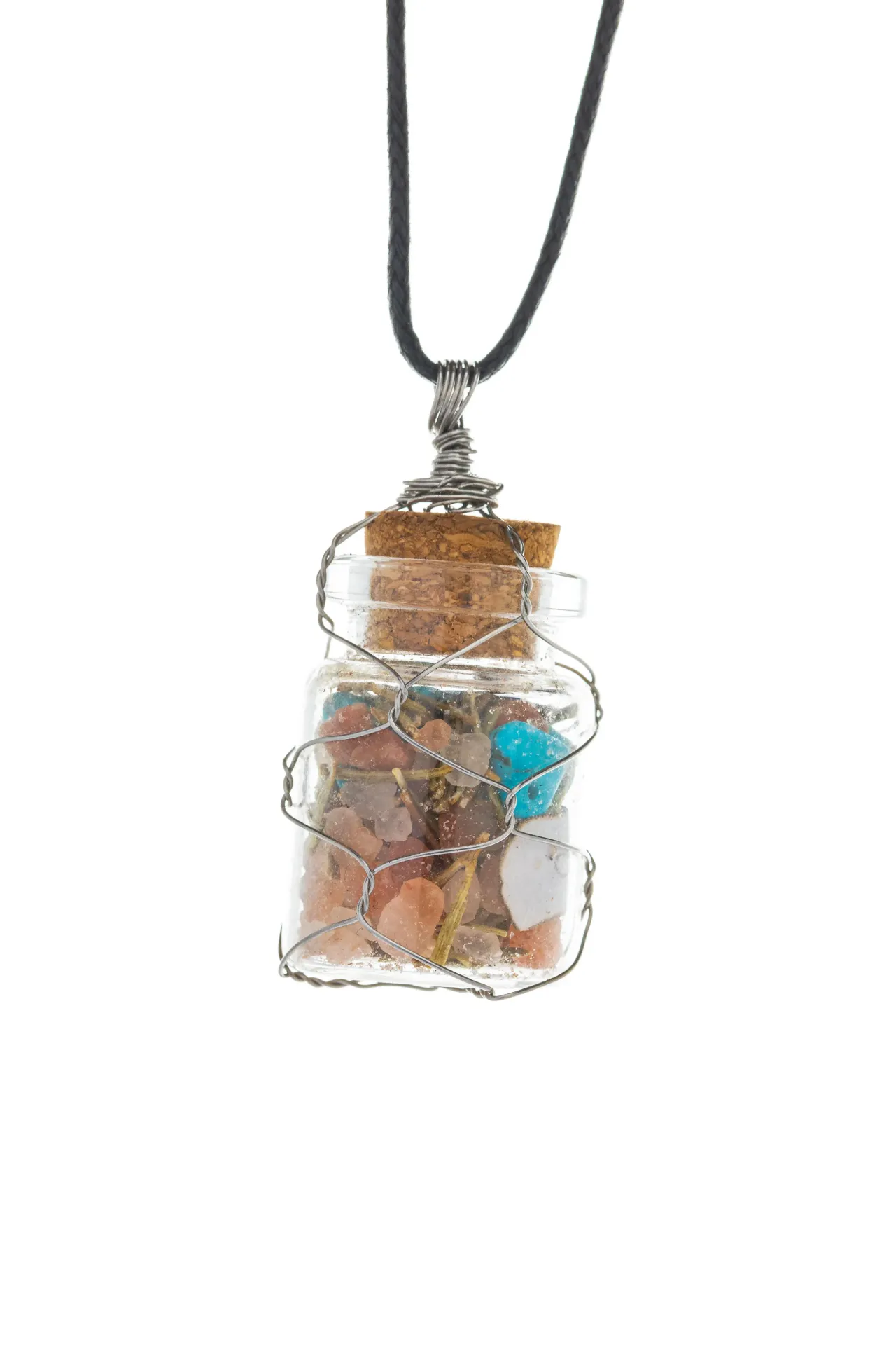 [DI-MX-MP-279] Amuletos de Vidrio — Serie de botellitas talismán